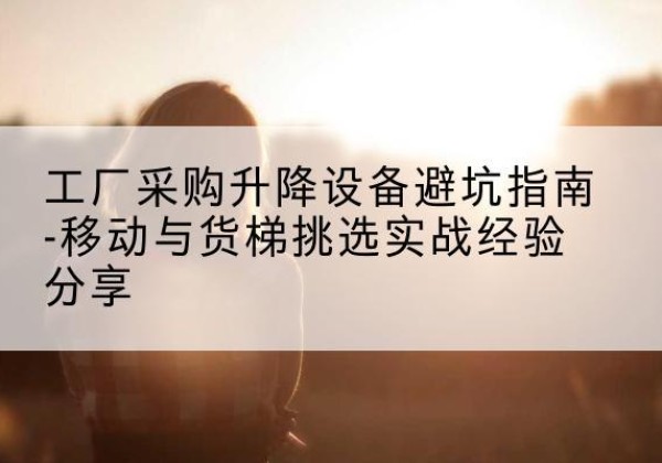 禹州移动式升降机怎么选-工厂采购升降设备避坑指南-移动与货梯挑选实战经验分享